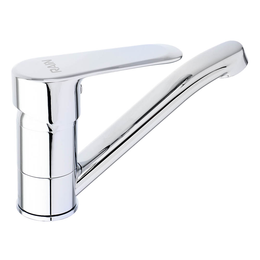 RAIN Смеситель для раковины Гранат, низкий излив 13см, керам. картридж 35мм, латунь, хром, арт.№ 561-324