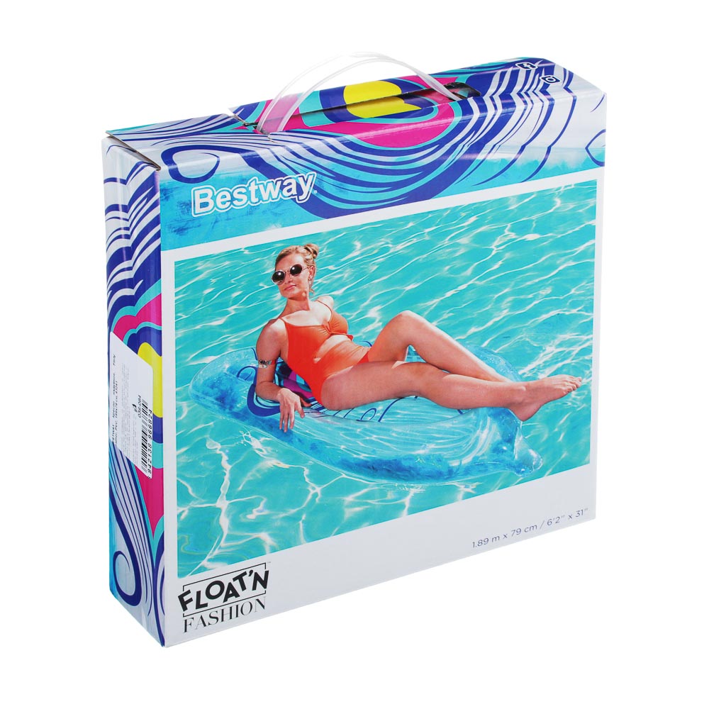 BESTWAY Кресло надувное, Flirty Feather, PVC, 189х79 см, 43241, арт.№ 036-084