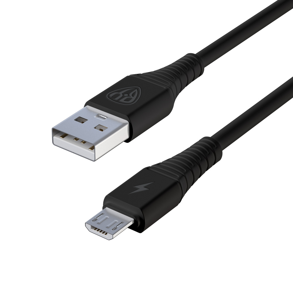 Кабель для зарядки USB(A)-microUSB BY Классик, 1м, 3A, черный, арт.№ 931-099