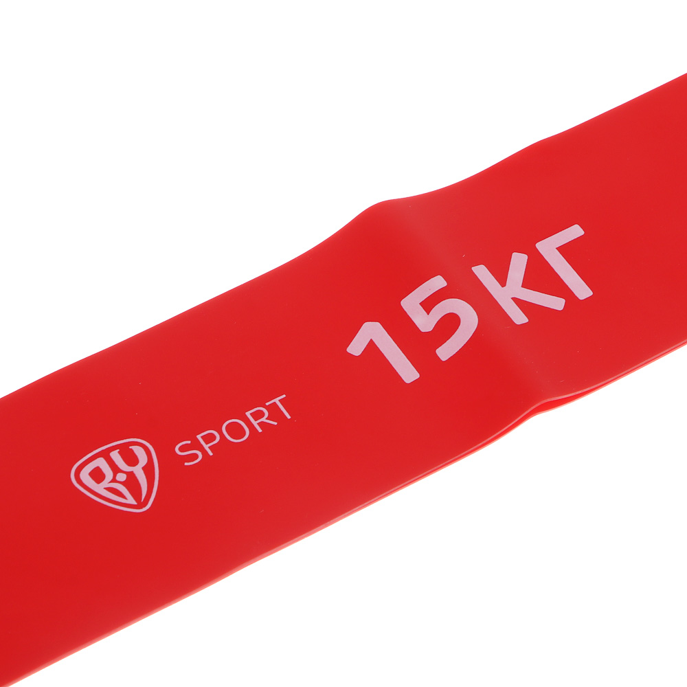 Фитнес-резинка тм BY SPORT, 15кг, 30х5х0,07см, латекс, арт.№ 093-039