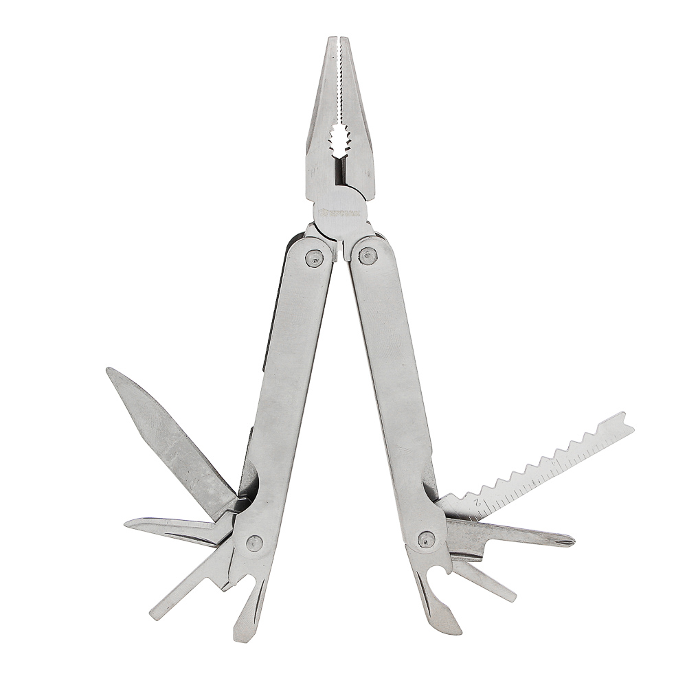 Инструмент многофункциональный тм ЕРМАК, 15 функций, 15см, нерж.сталь, арт.№ 118-146