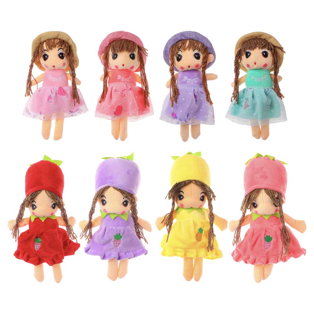 МЕШОК ПОДАРКОВ Игрушка мягкая в виде куклы, полиэстер, 27-30см, 2 дизайна, арт.№ 264-232