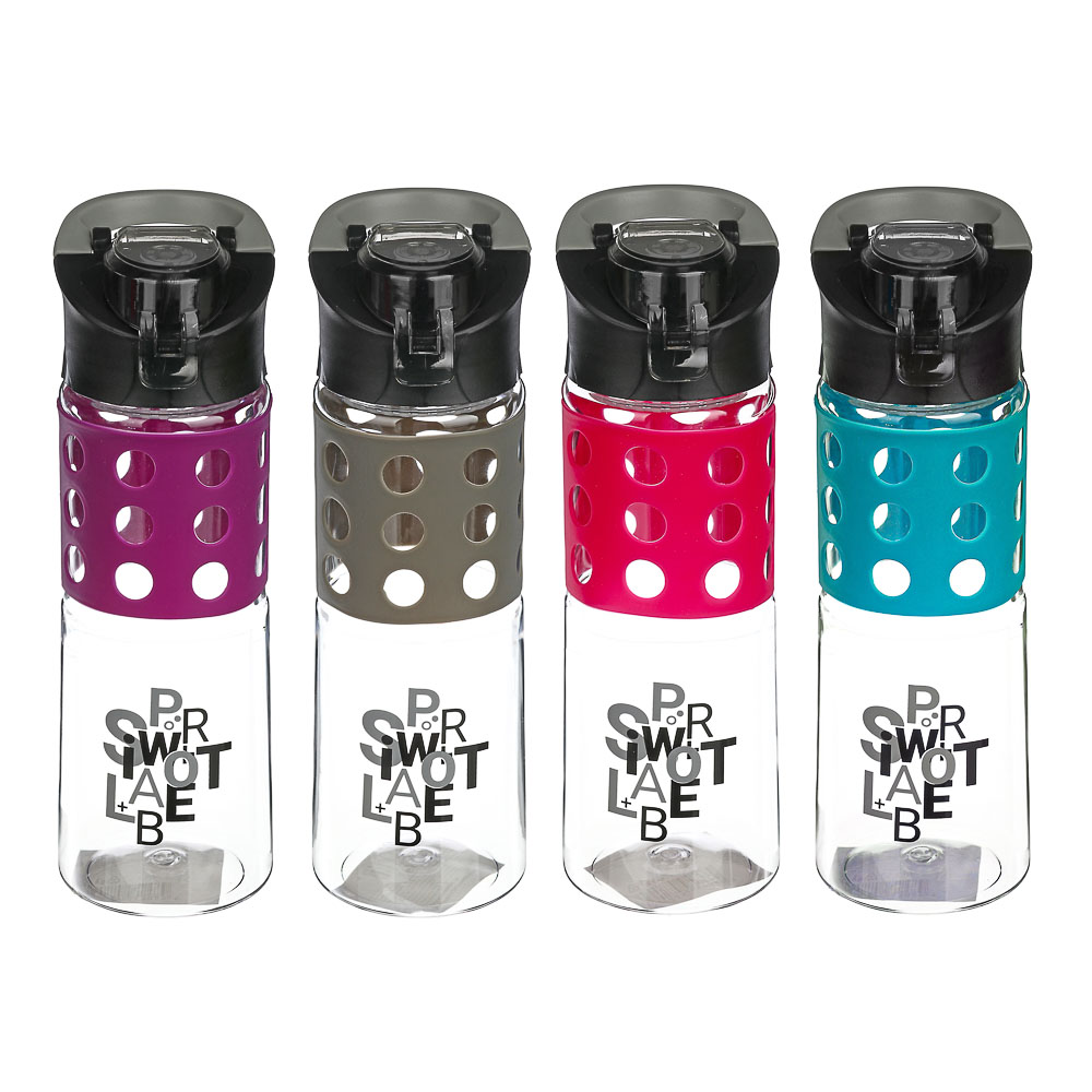 SILAPRO Спортивная бутылка 550мл, 22х7см, силикон, PC, арт.№ 088-005