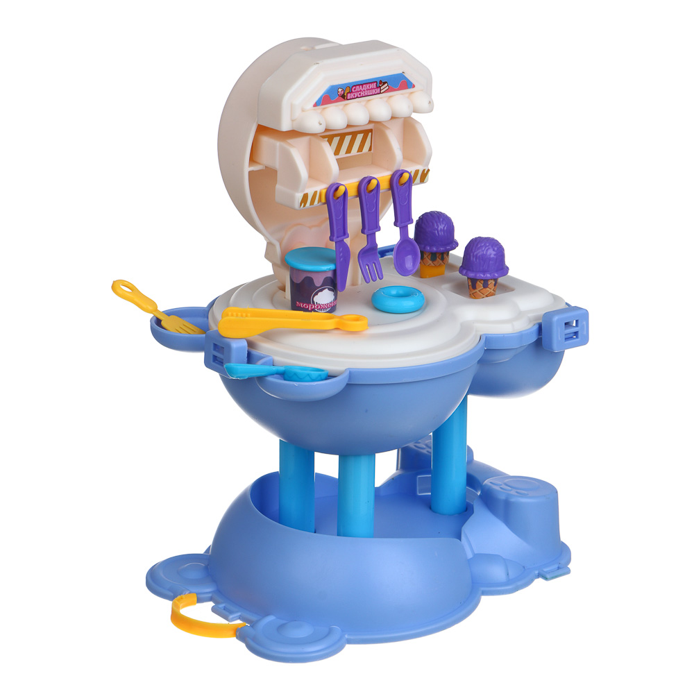 ИГРОЛЕНД Набор игровой, кухня в чемоданчике, PP, 9,6х7,5х13 см 2 дизайна, арт.№ 294-203