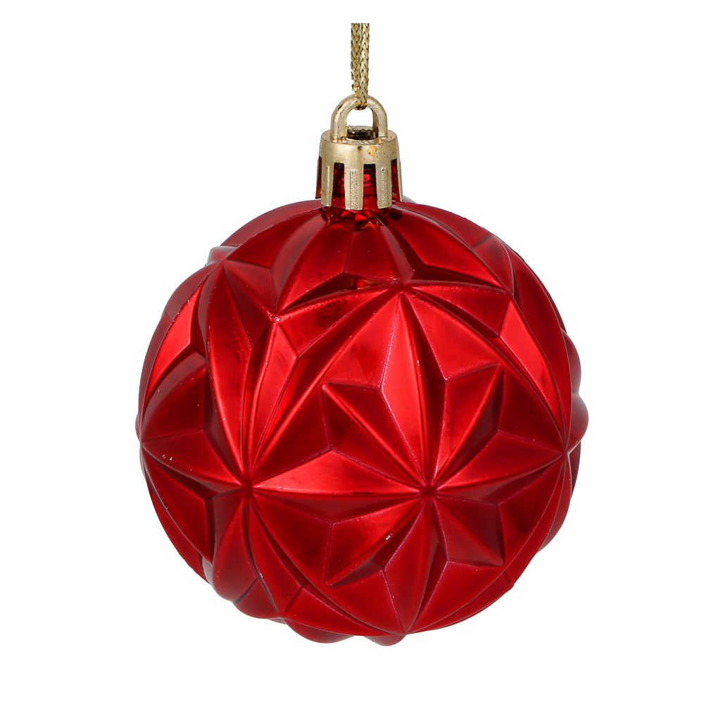 СНОУ БУМ Набор шаров 6 см, 6 шт, красный, 26-103, арт.№ 373-538