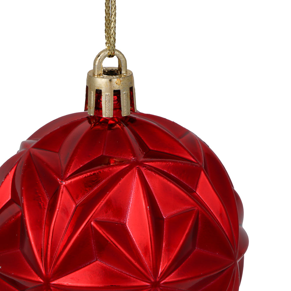 СНОУ БУМ Набор шаров 6 см, 6 шт, красный, 26-103, арт.№ 373-538