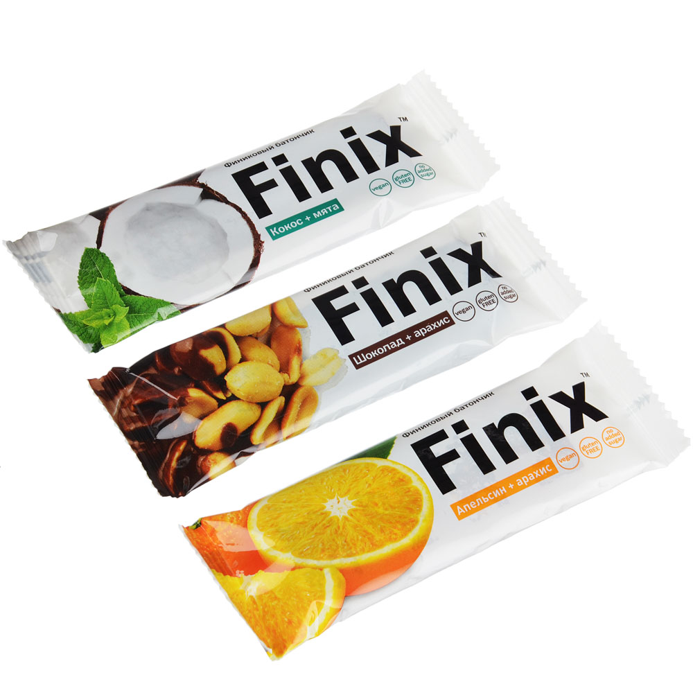 БАД Батончик финиковый Finix, 30г, 3 вида, арт.№ 015-104