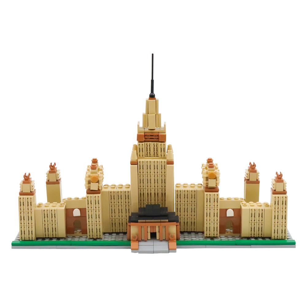 ИГРОЛЕНД Конструктор "Здания большого города", 395-418 деталей, ABS, 30х20х6см, 4 дизайна, арт.№ 265-569