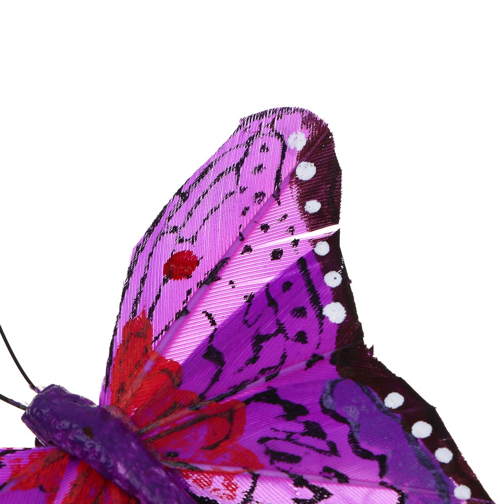 INBLOOM Бабочка декоративная Экзотическая на прищепке 8см, арт.№ 153-182