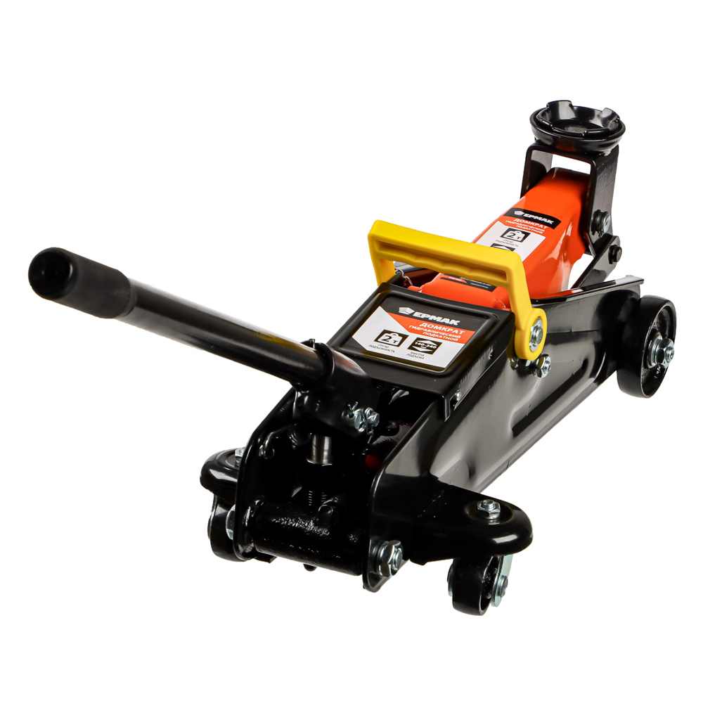 ЕРМАК Домкрат гидравлический подкатной 2 т, в кейсе, высота подъема 140-340мм, арт.№ 770-097