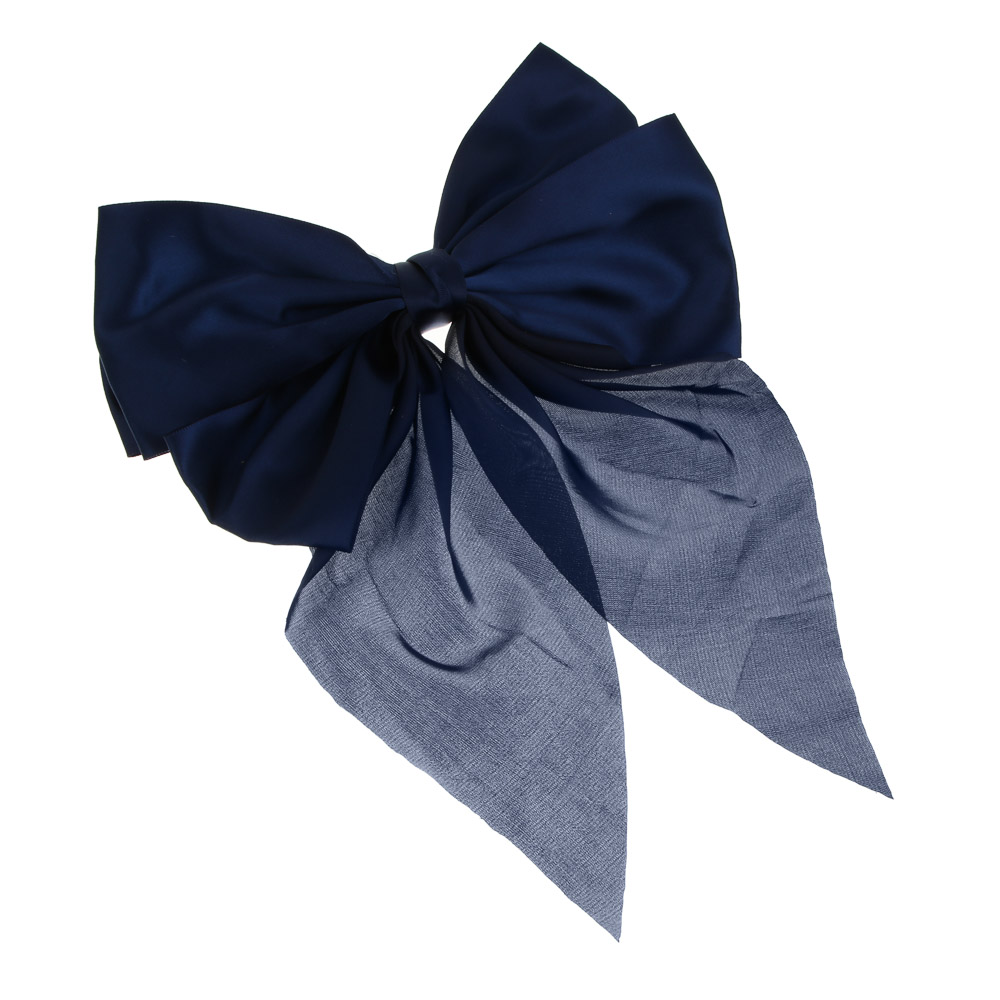 Бант атласный на заколке ЮНИLOOK, 18 см, 2 цвета, текстиль, арт.№ 322-322