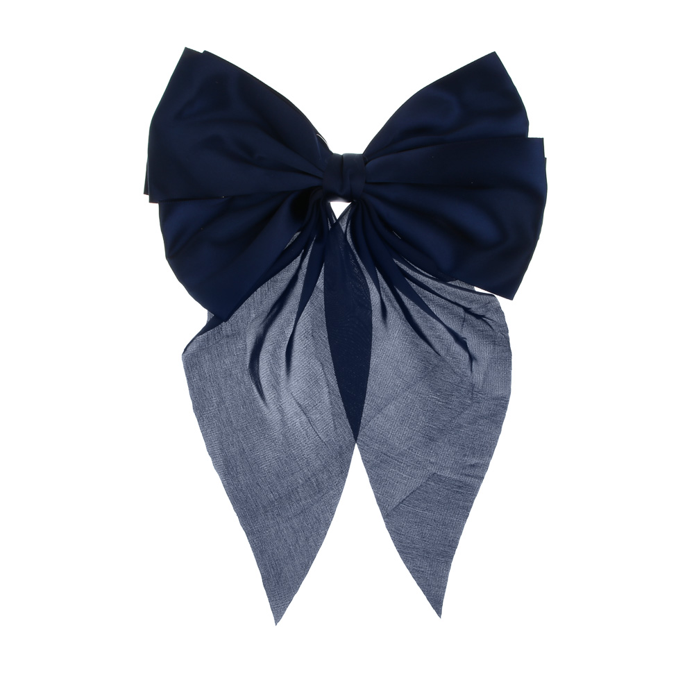 Бант атласный на заколке ЮНИLOOK, 18 см, 2 цвета, текстиль, арт.№ 322-322