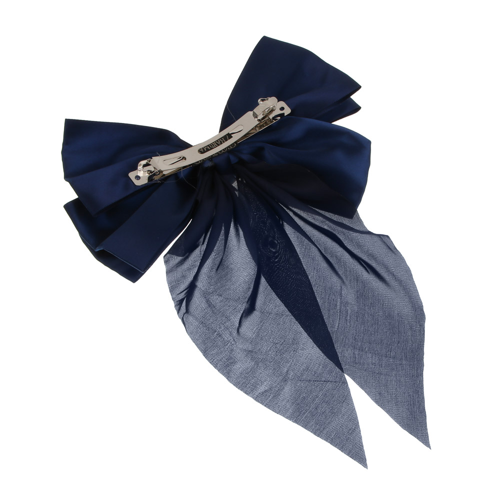 Бант атласный на заколке ЮНИLOOK, 18 см, 2 цвета, текстиль, арт.№ 322-322