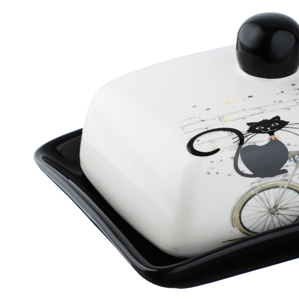 MILLIMI Котейка Масленка, 17х12x8см, керамика, арт.№ 824-128