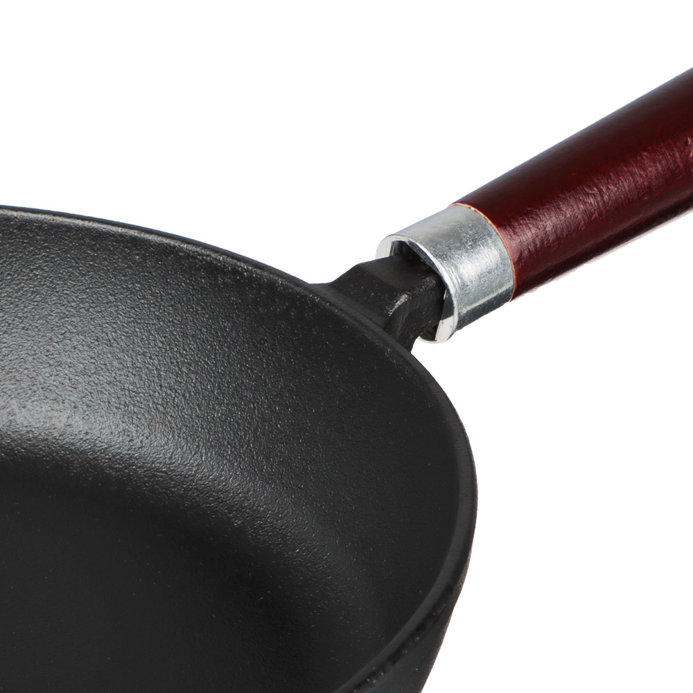 VETTA Сковорода чугун, d26х5,5см, деревянная ручка, индукция, арт.№ 808-007