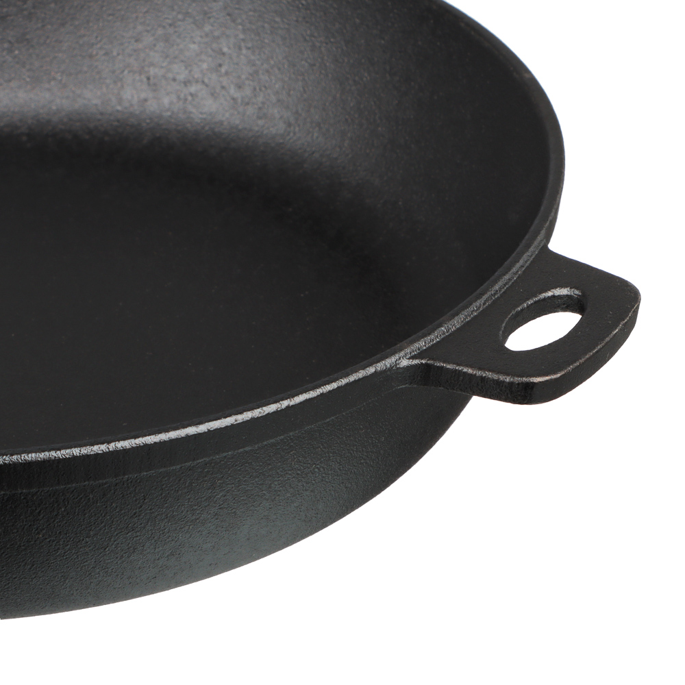 VETTA Сковорода чугун, d26х5,5см, деревянная ручка, индукция, арт.№ 808-007