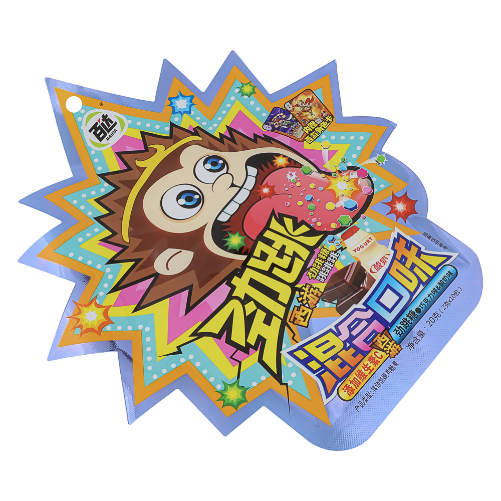 Карамель взрывная с витамином С, 2 вкуса (кола-лимон/шоколад- йогурт), 20г, арт.№ 347-379