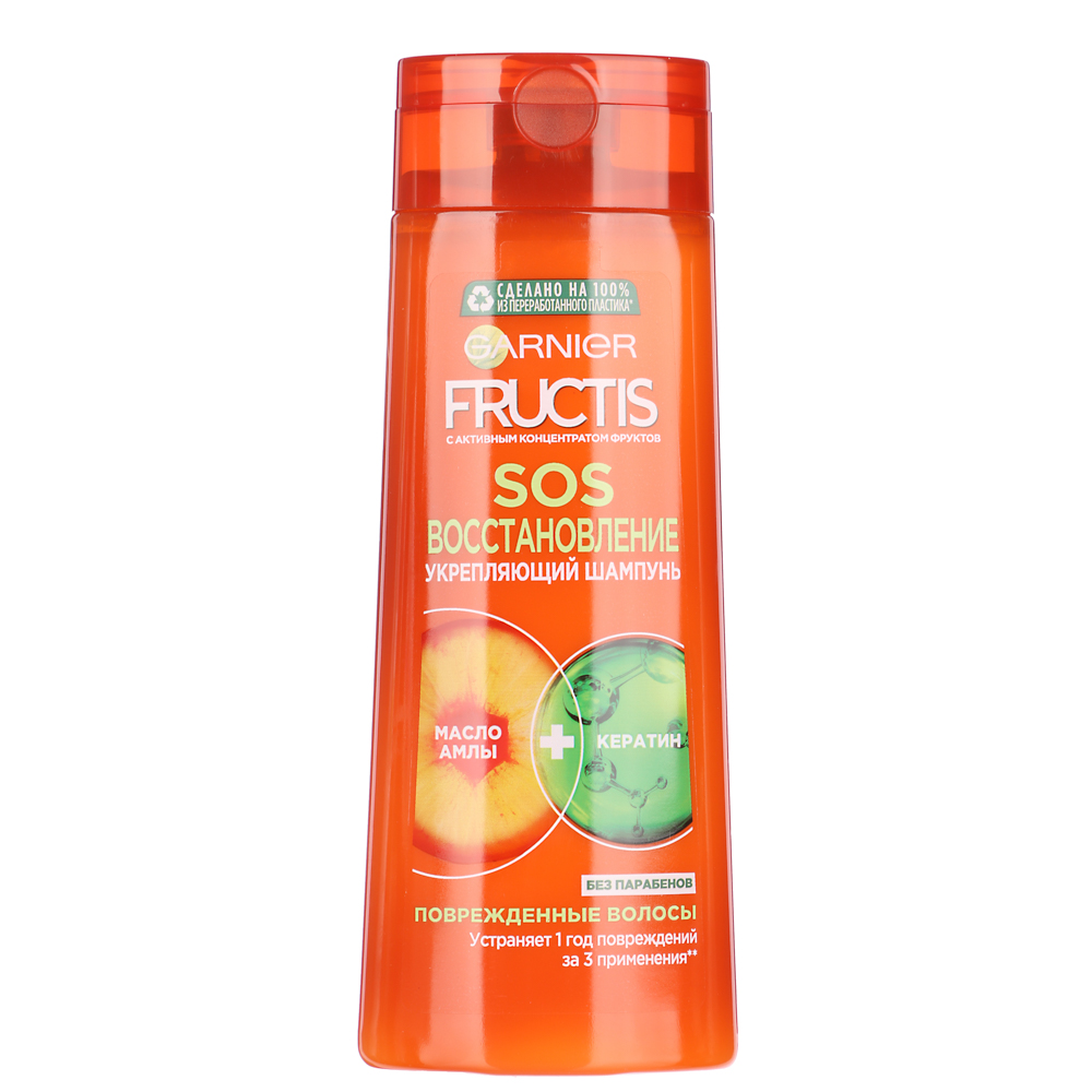 Шампунь для волос GARNIER FRUCTIS SOS Восстановление, укрепляющий, п/б, 250мл, арт.№ 974-147