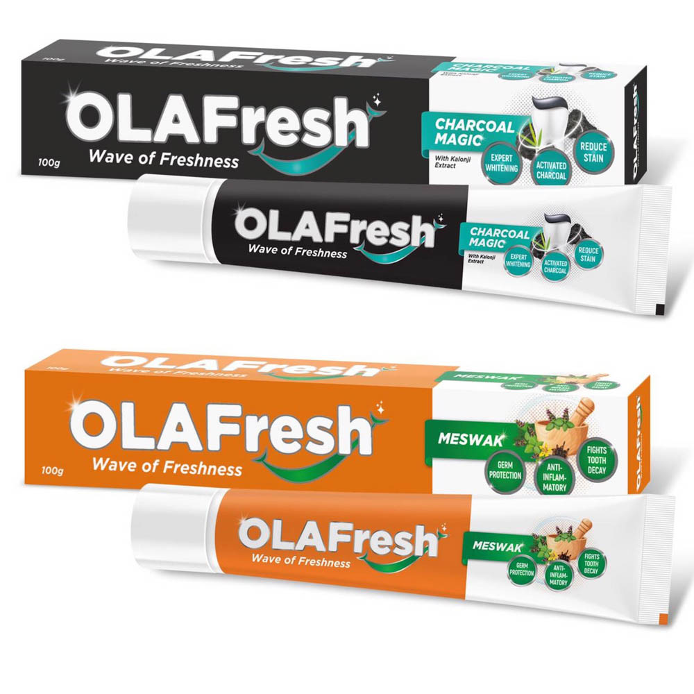 Зубная паста OLAFresh Meswak/Charcoal, 100 г, арт.№ 981-085