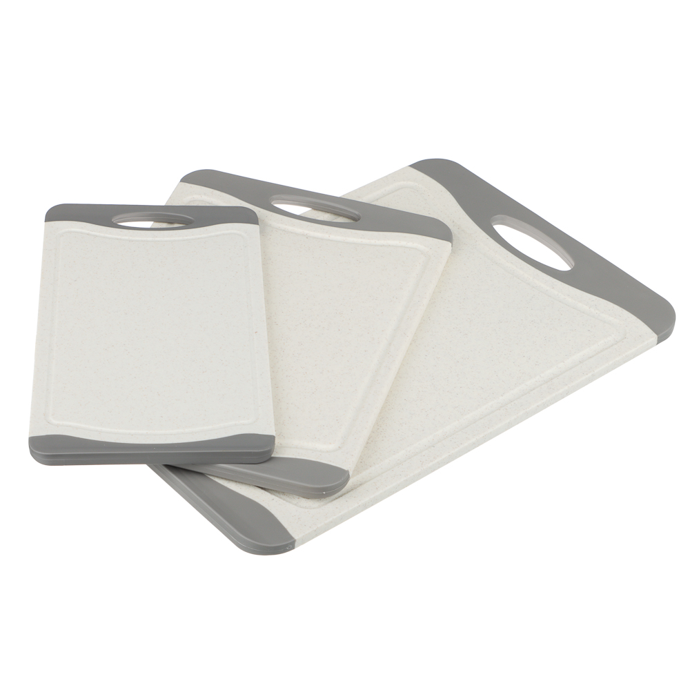 SATOSHI Женева Набор досок разделочных 3шт 36,5х24,5х0,8 см; 29х20х0,8 см; 25х14,5х0,8 см, пластик, арт.№ 852-155