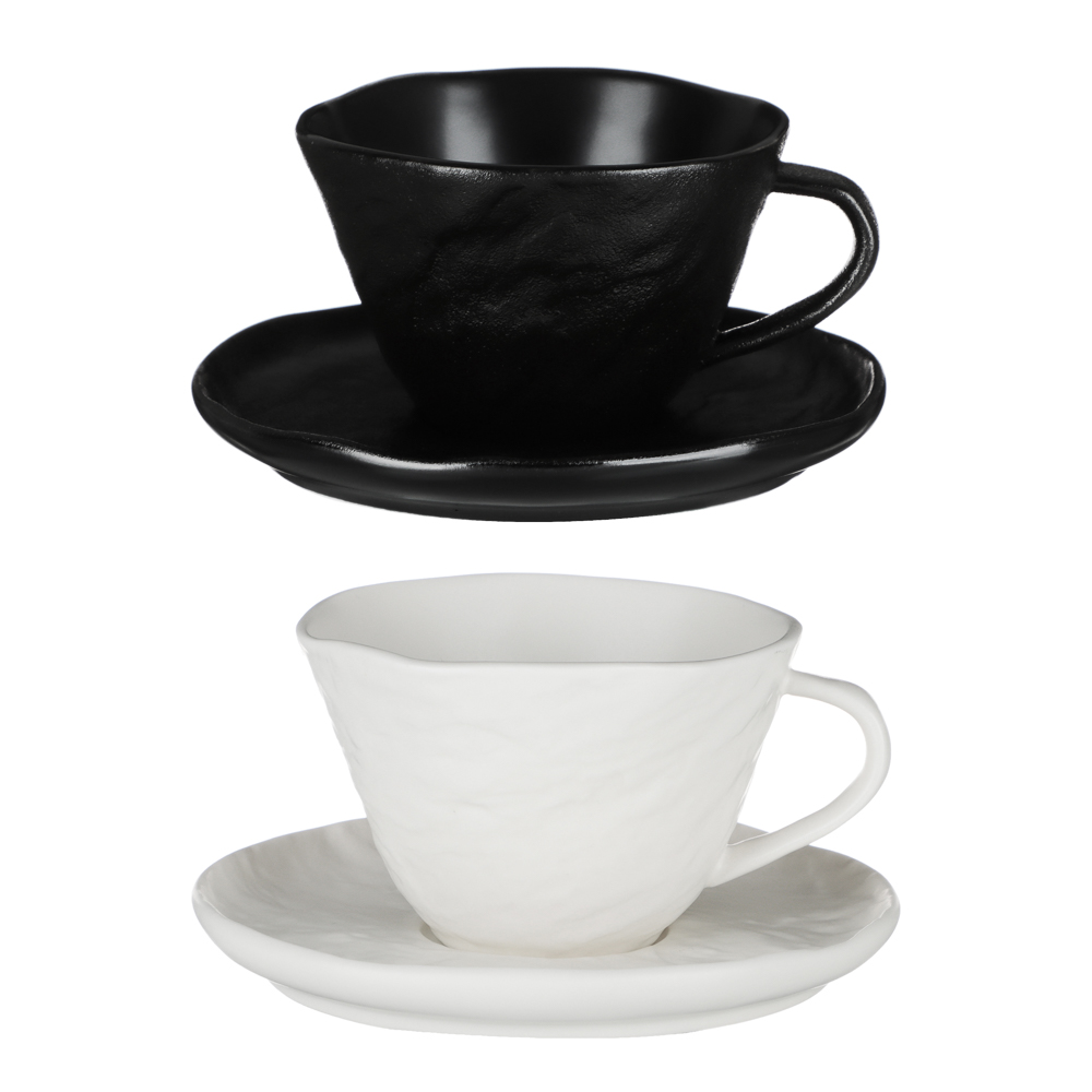 BY STAS MIKHAILOV Слейт Набор чайный 4пр, 250мл, 15см, фарфор, арт.№ 816-397