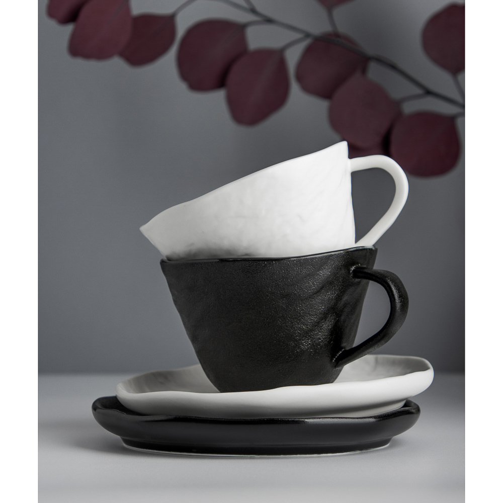 BY STAS MIKHAILOV Слейт Набор чайный 4пр, 250мл, 15см, фарфор, арт.№ 816-397