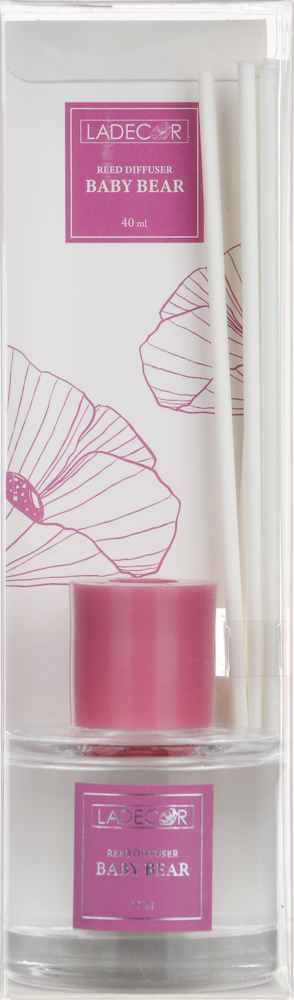 LADECOR Аромадиффузор 40 мл (pencilwood/Silver mountain/baby bear 2/lavender vanilla), арт.№ 412-199