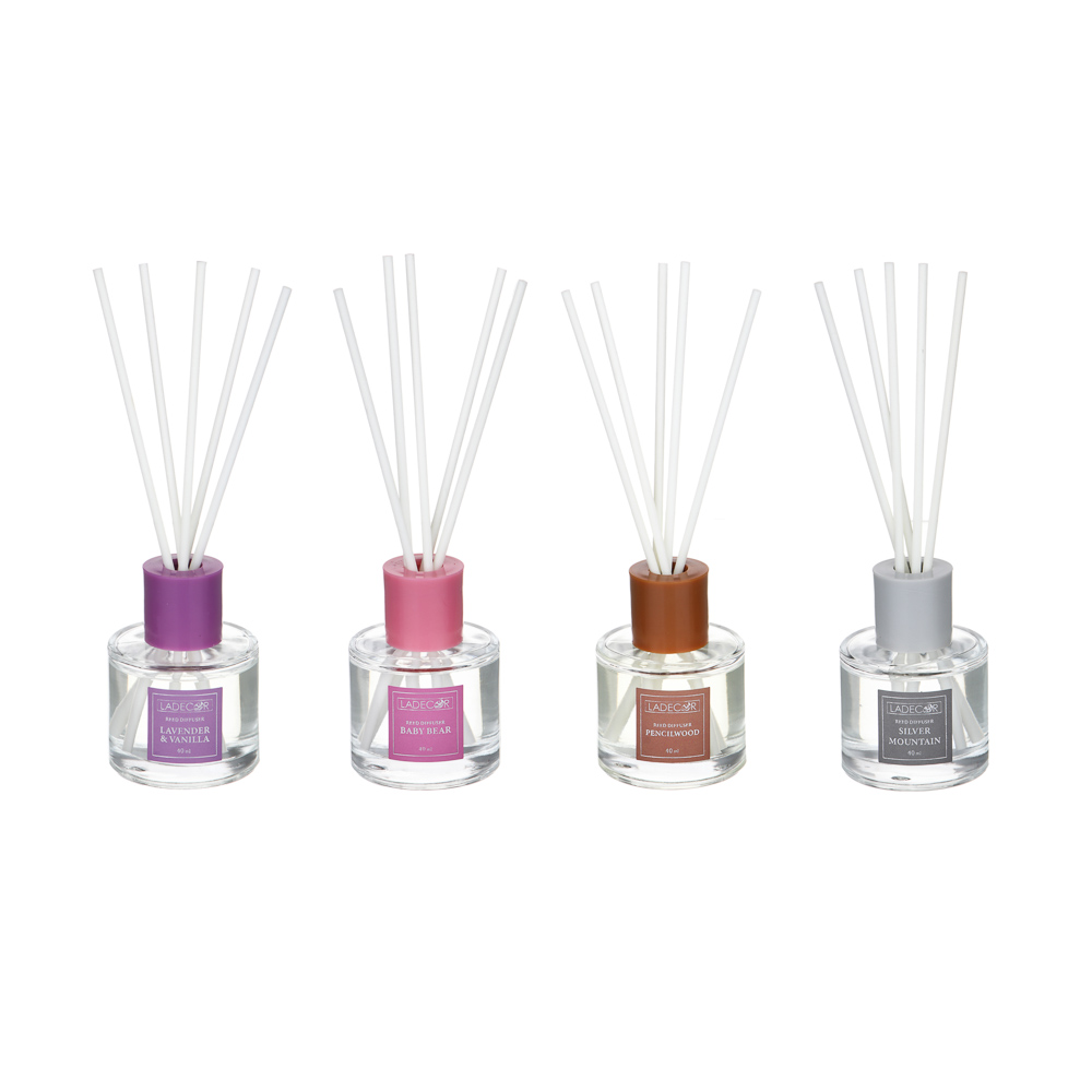 LADECOR Аромадиффузор 40 мл (pencilwood/Silver mountain/baby bear 2/lavender vanilla), арт.№ 412-199