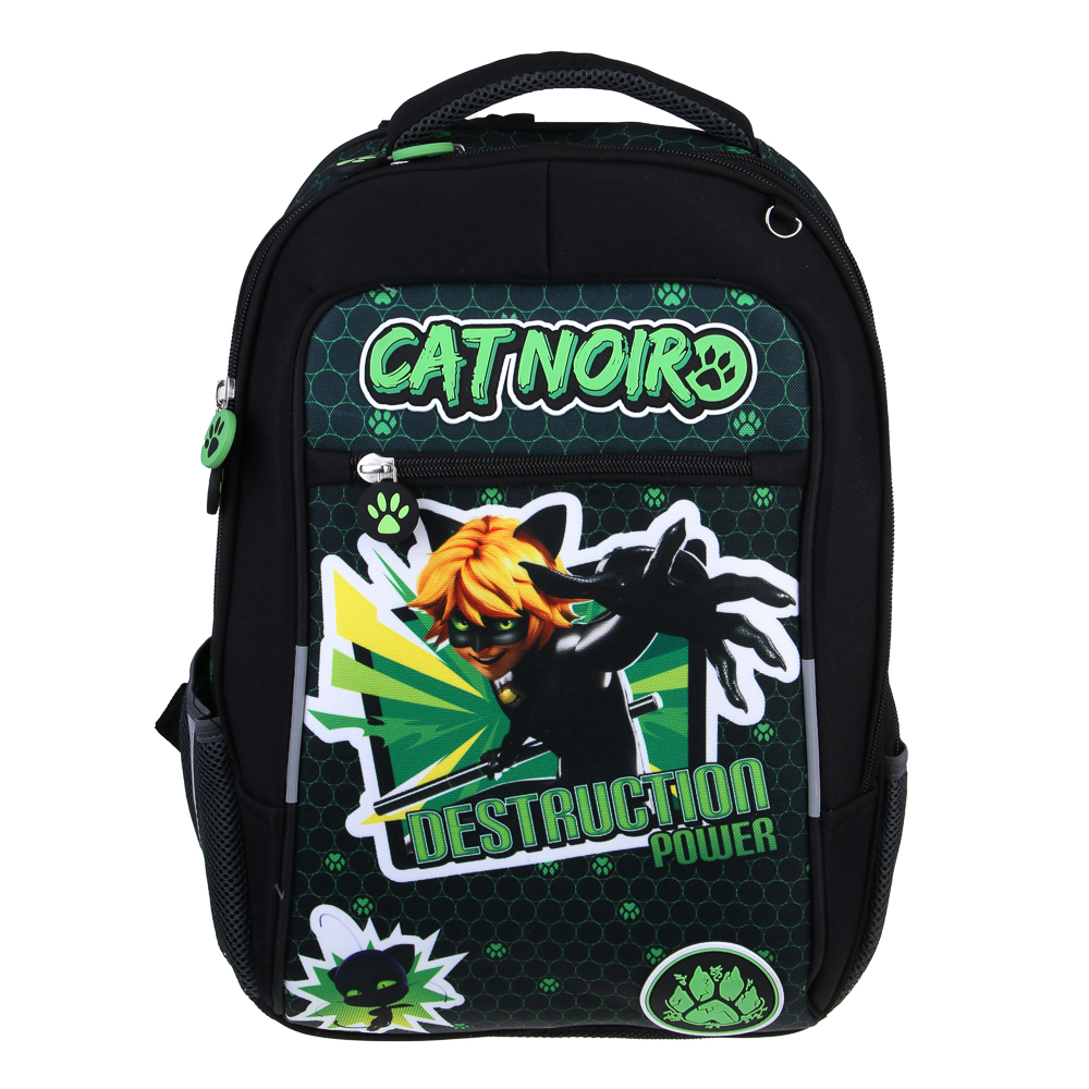 Супер-Кот Рюкзак шк.жесткий, 39х30х15см, 2 отд., 3 карм., эргон.спинка, ручка, вес около 900г, "Кор", арт.№ 811-008