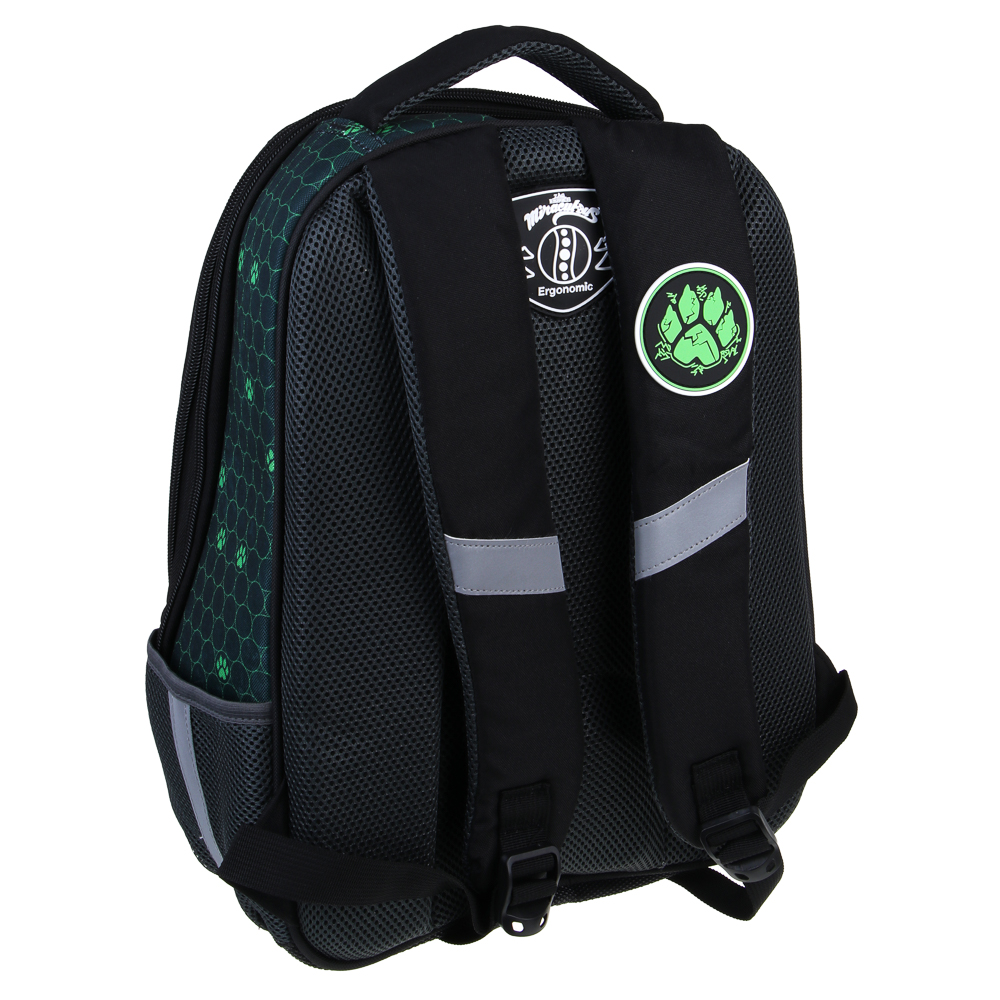 Супер-Кот Рюкзак шк.жесткий, 39х30х15см, 2 отд., 3 карм., эргон.спинка, ручка, вес около 900г, "Кор", арт.№ 811-008