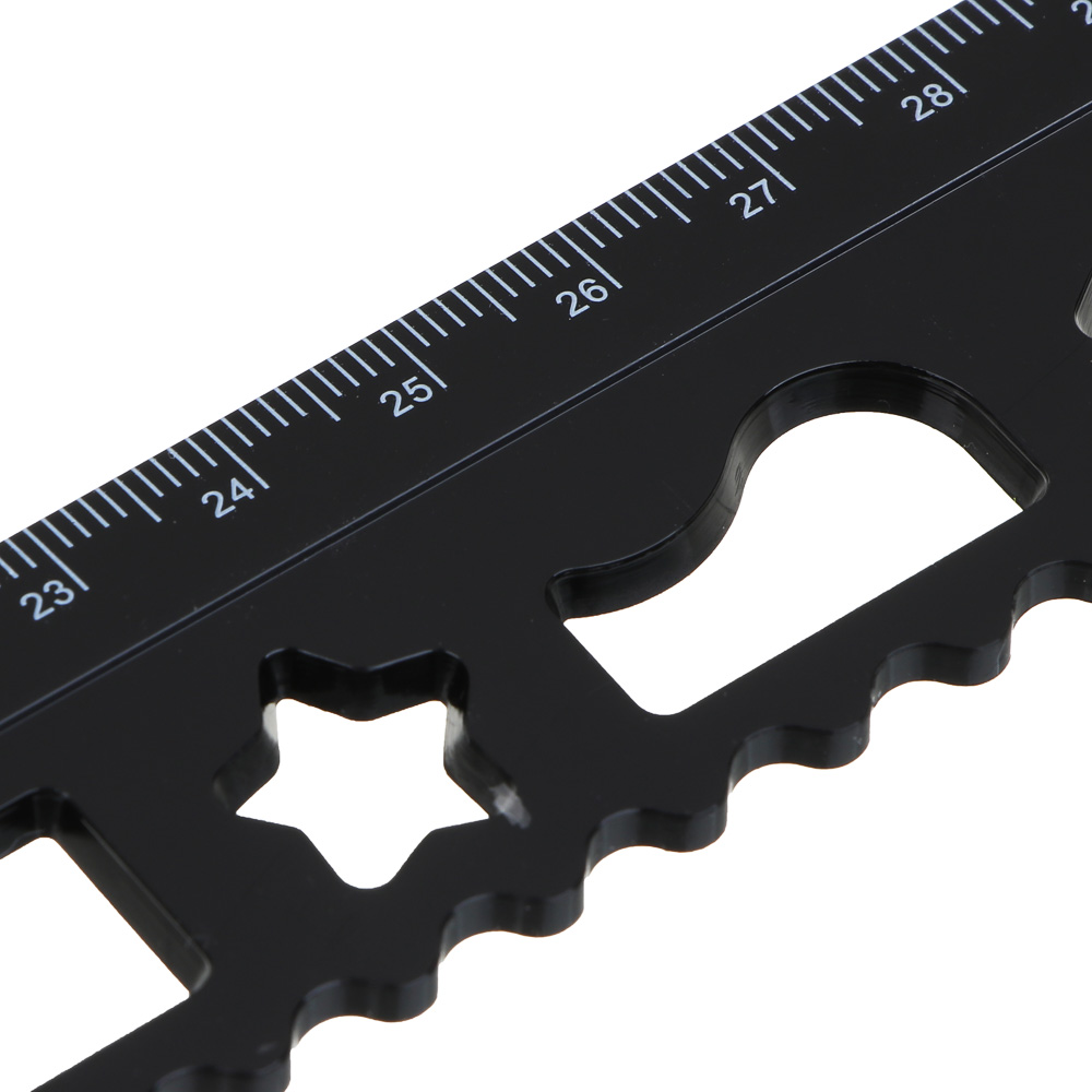 Супер-Кот Линейка раскладная 15/30см, печать на корпусе, вырубка волной, геом.фигуры, пластик, "Кор", арт.№ 811-013