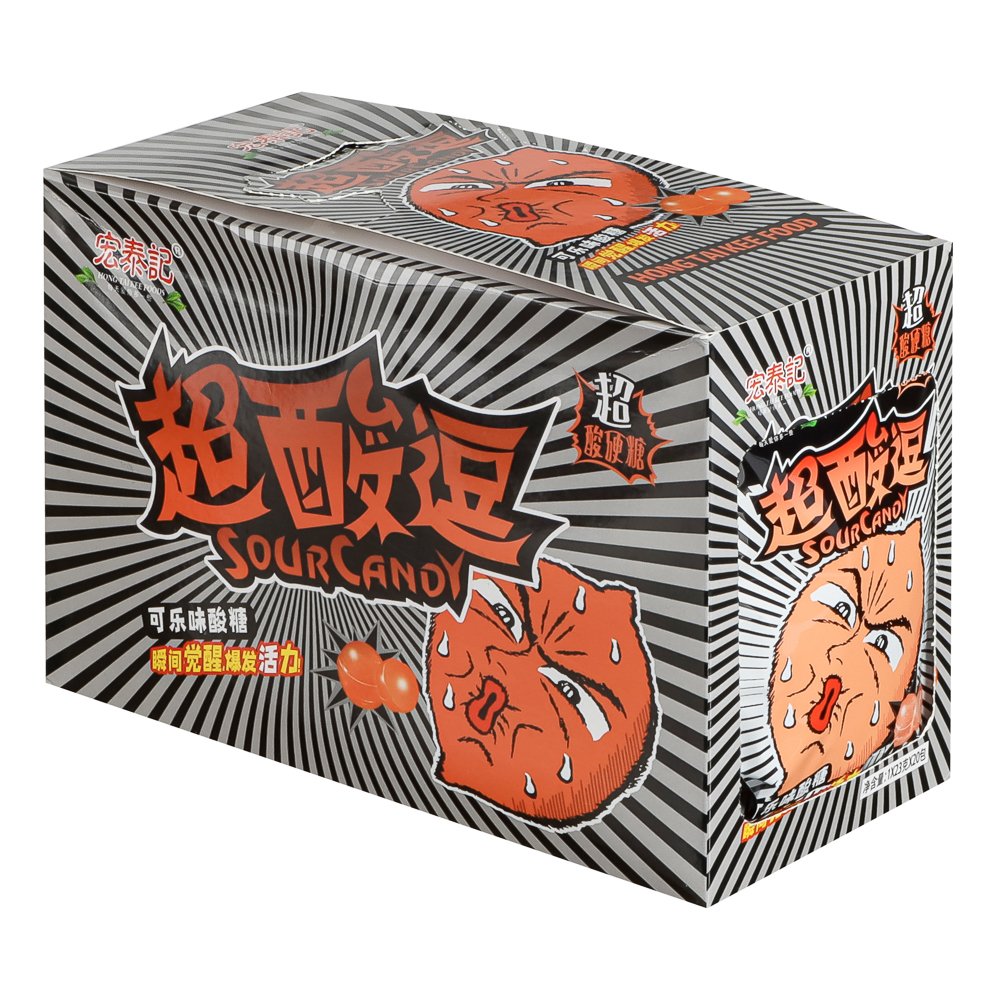 Кислые конфеты HONG TAI KEE, 23 гр, кола, арт.№ 347-456