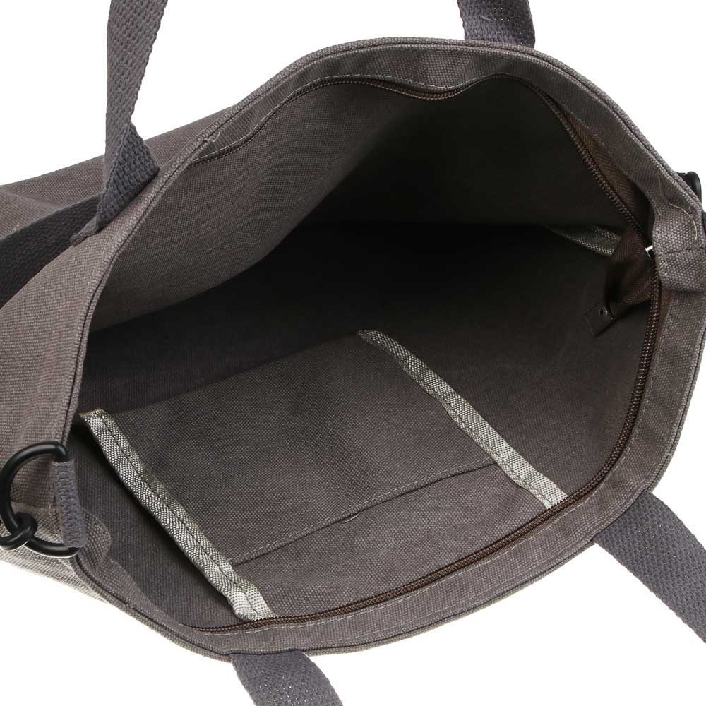 Сумка - шоппер под джинсу на молнии, 36х40см., внутренний карман, ПЭ, 2 цвета, арт.№ 090-138