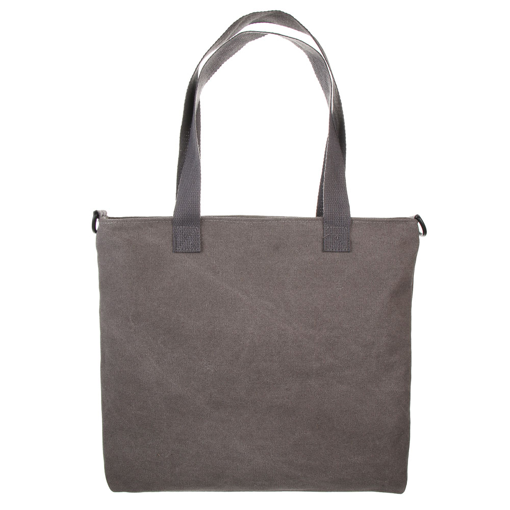 Сумка - шоппер под джинсу на молнии, 36х40см., внутренний карман, ПЭ, 2 цвета, арт.№ 090-138