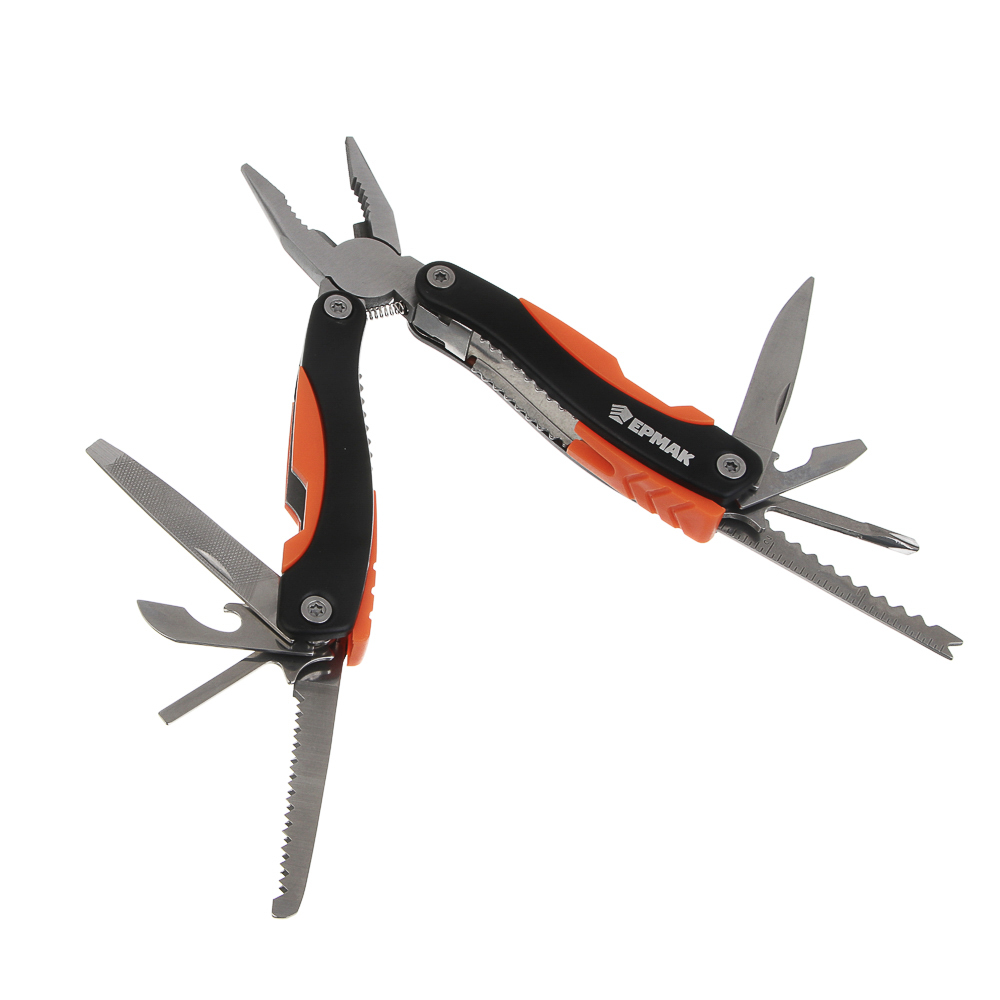 Инструмент многофункциональный тм ЕРМАК, 15 в 1, 2CR13, ABS пластик, нержавеющая сталь, арт.№ 070-029