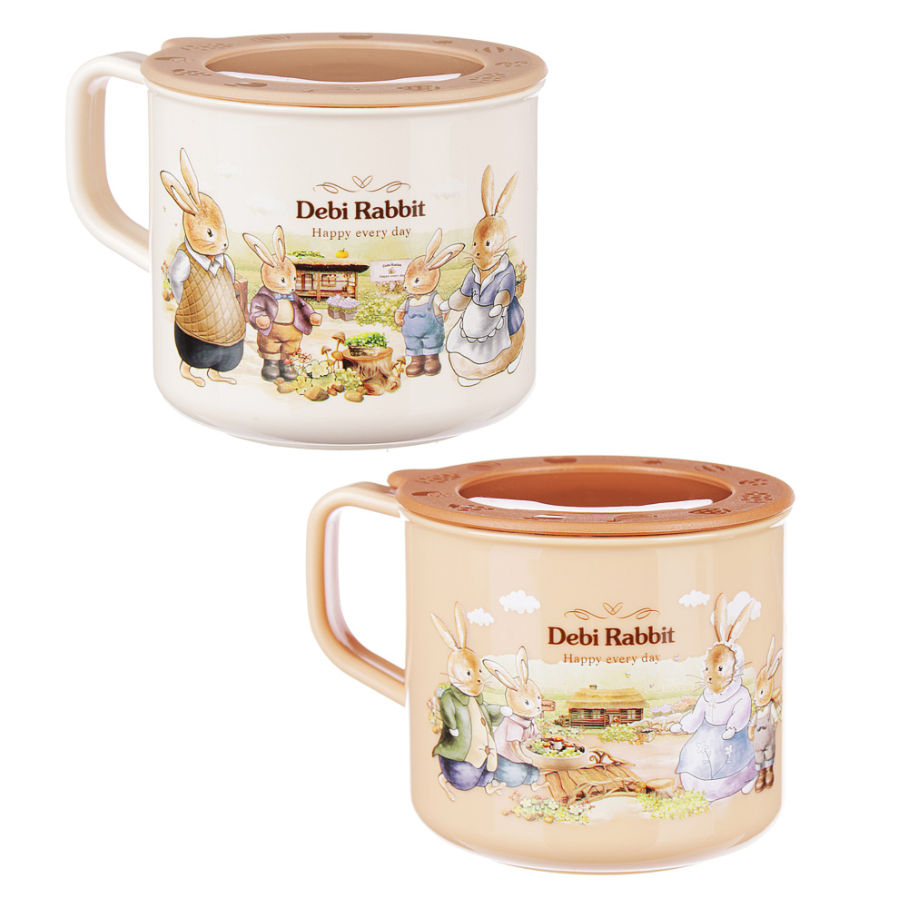 Кувшин с кружками ,1000мл + 2 по 250мл, пластик, "Зайчата", арт.№ 829-181