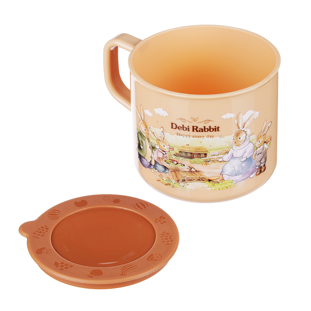 Кувшин с кружками ,1000мл + 2 по 250мл, пластик, "Зайчата", арт.№ 829-181