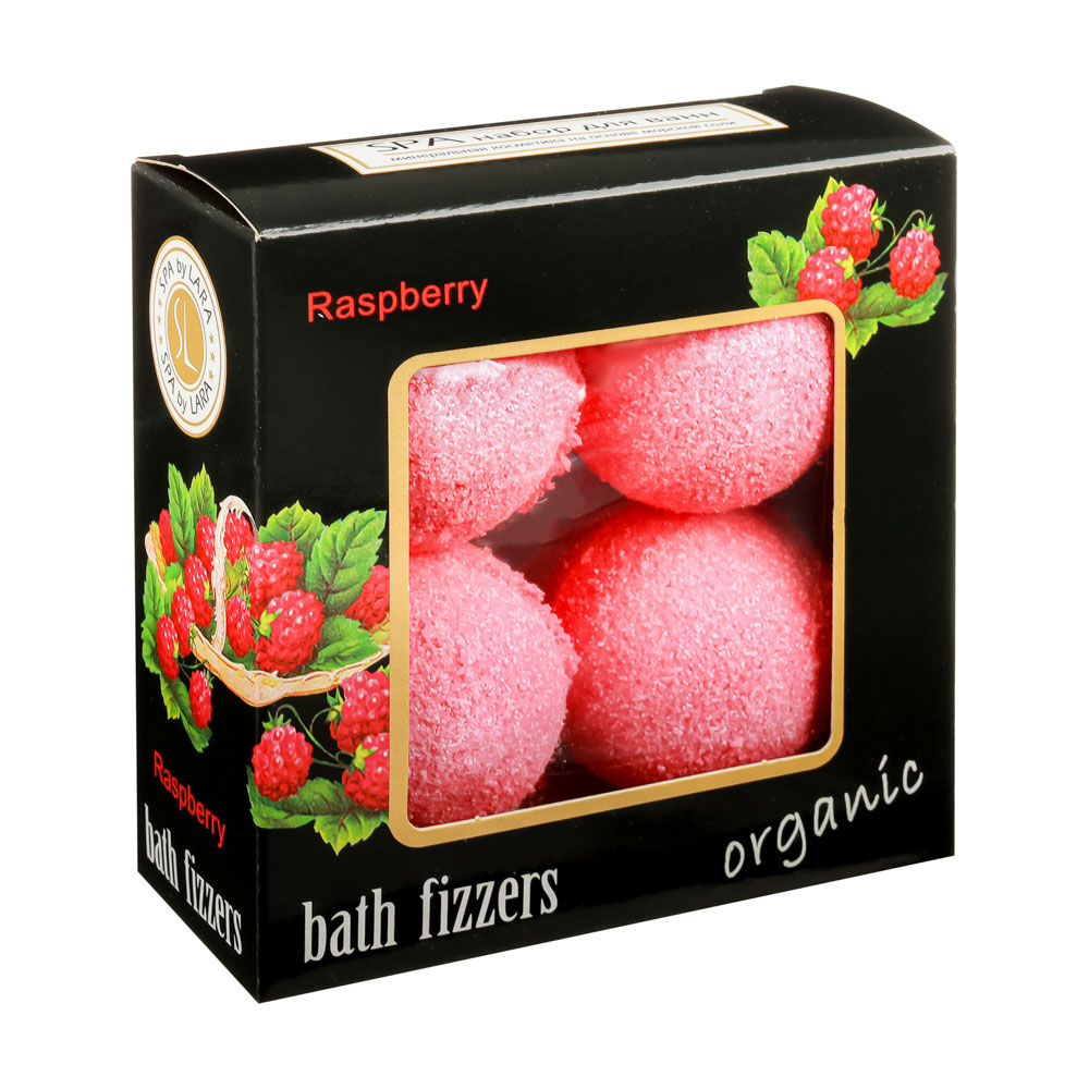 Набор подарочный Spa by Lara Соль шипучая для ванн 40г х 4шт. (Малина/Грейпфрут), арт.№ 937-088