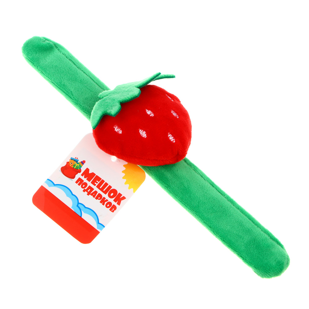 МЕШОК ПОДАРКОВ Кляк-браслет Мягкая игрушка, полиэстер, 23см, 8 дизайнов, арт.№ 295-181