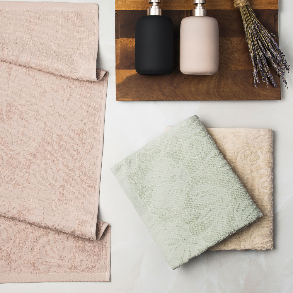 PROVANCE Дейзи Полотенце махровое жаккард 50х80см, 100% хлопок, 3 цвета, арт.№ 488-143