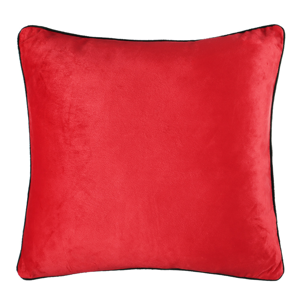 PROVANCE Асти Чехол для подушки велюр 45х45см, 100% полиэстер, красный, арт.№ 492-139