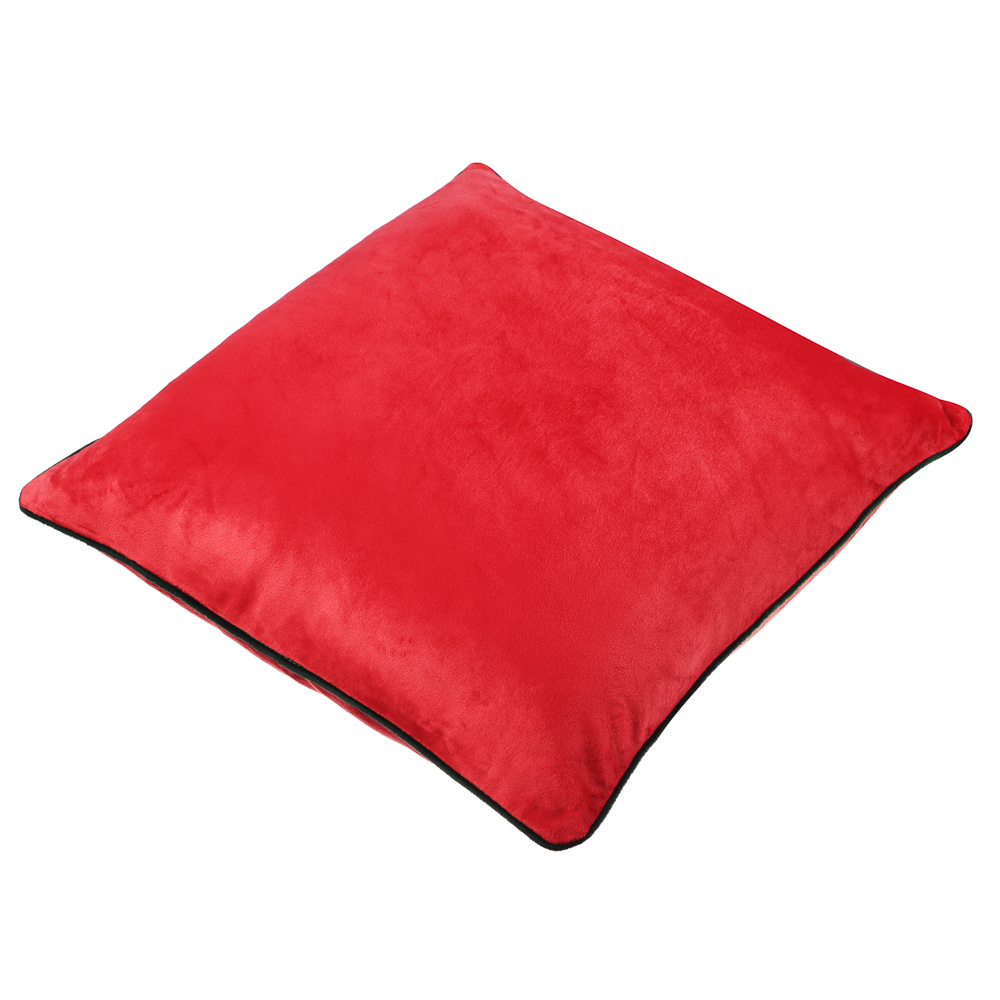 PROVANCE Асти Чехол для подушки велюр 45х45см, 100% полиэстер, красный, арт.№ 492-139