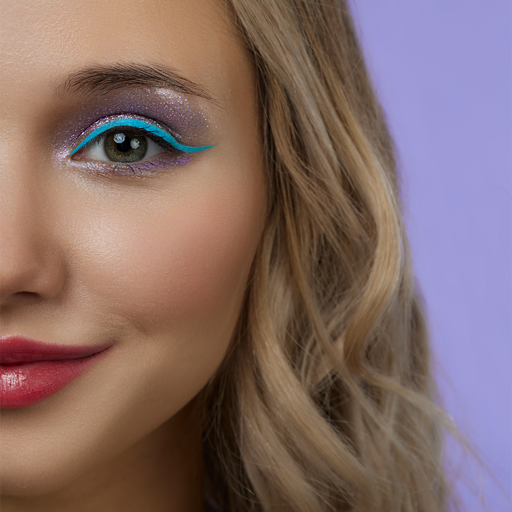 ЮНИLOOK Шайн Подводка гелевая с кистью, 3,8г, тон 03, голубой, арт.№ 330-025