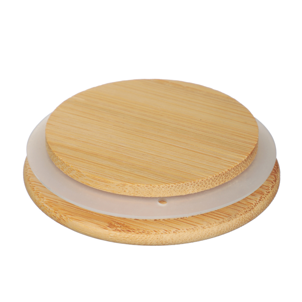 Банка для сыпучих продуктов, стекло, бамбук.крышка, 300мл, арт.№ 828-355