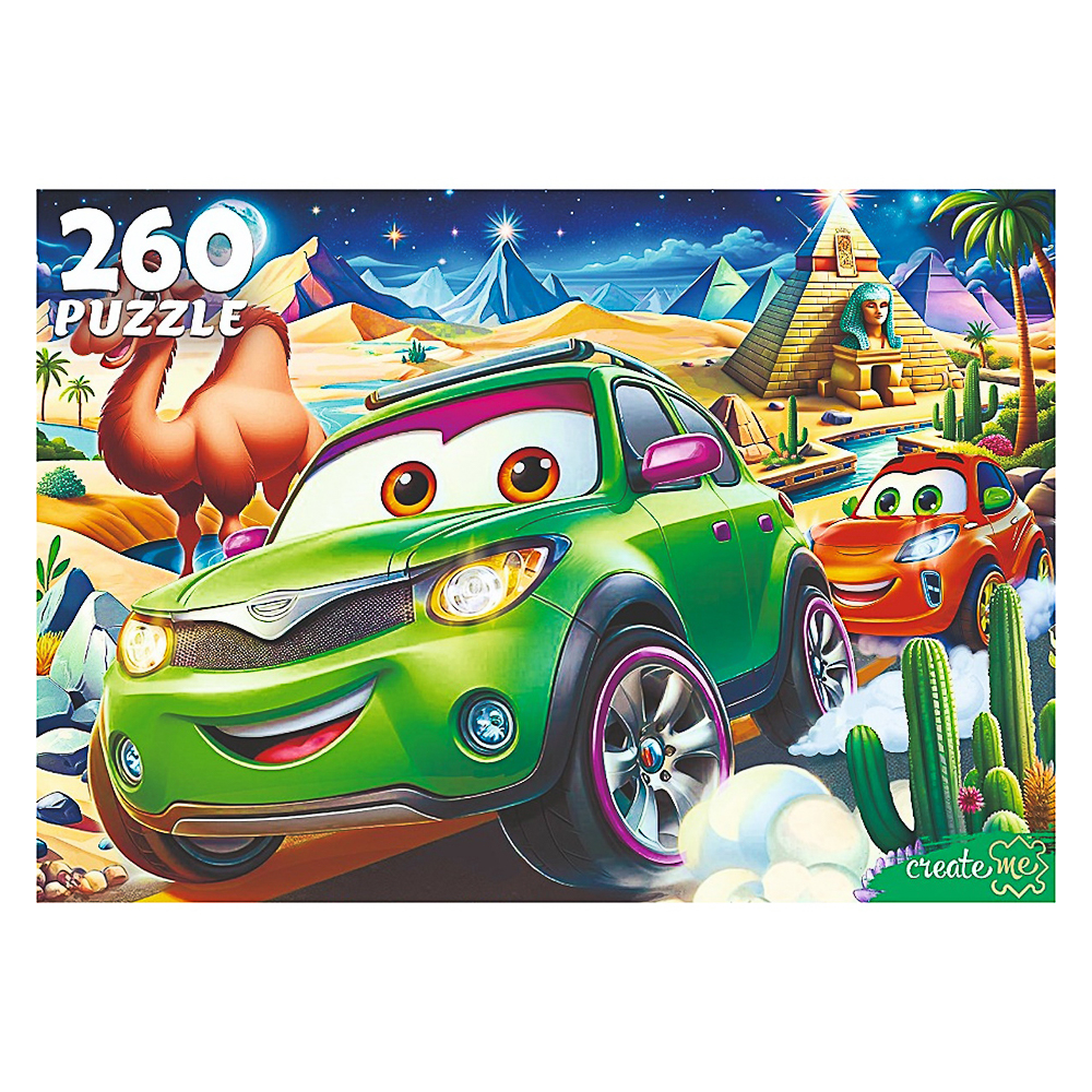 ПАЗЛЫ 260 элементов, 27,3х37,4x27,3см, 6 дизайнов, арт.№ 262-535