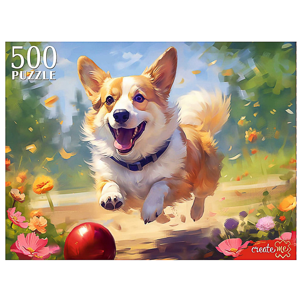 ПАЗЛЫ 500 элементов в ассортименте, 46,3х33,5х24,2см, 5 дизайнов, арт.№ 262-536