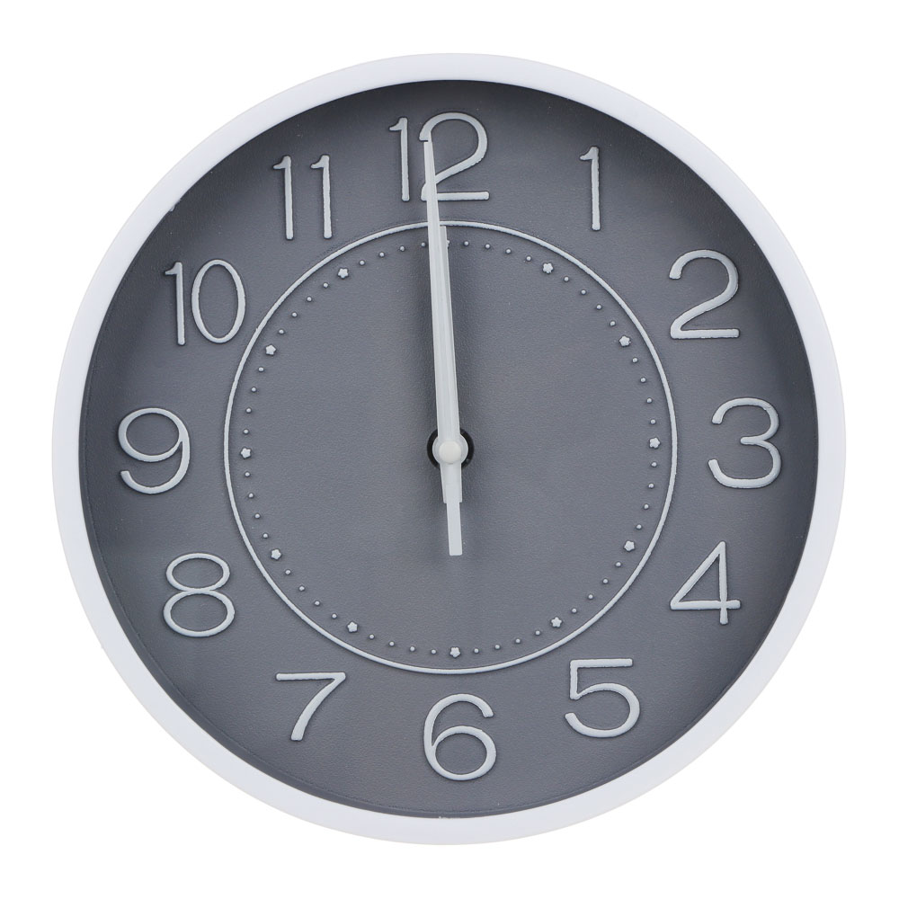 LADECOR CHRONO Часы настенные круглые, пластик, d20 см, 1xAA, арт.06-4, арт.№ 581-261