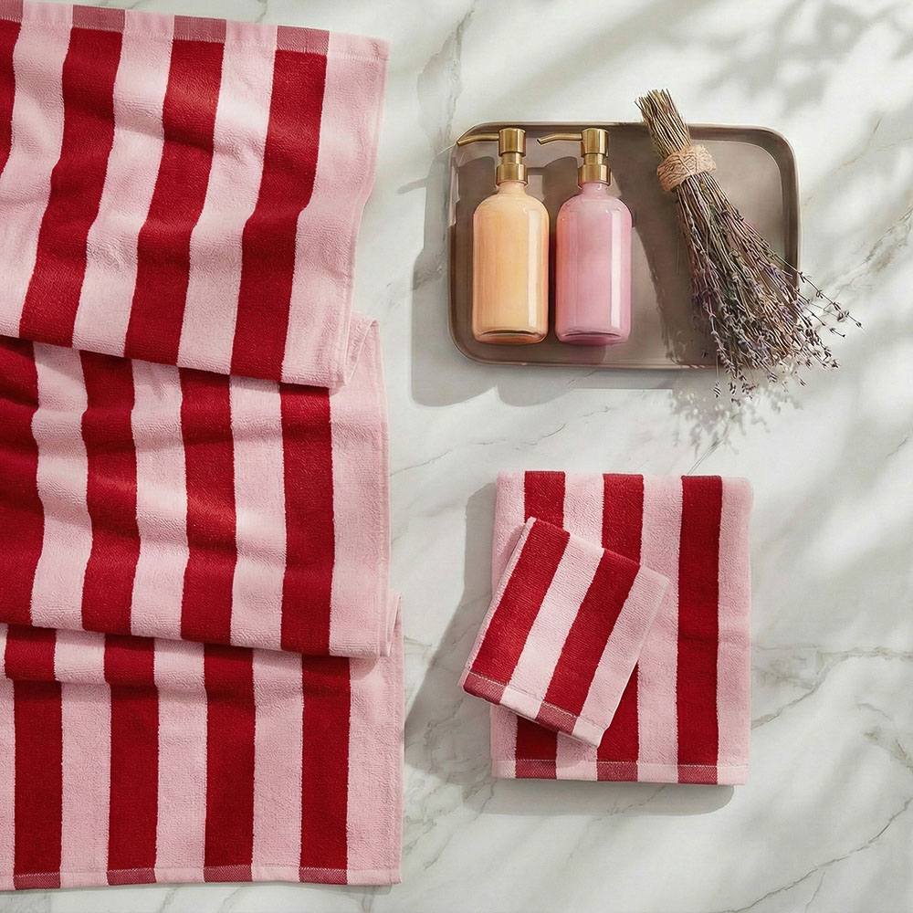 Полотенце махровое тм PROVANCE Черри 50х90см, 380 г/м2, 100% хлопок, 2 дизайна, арт.№ 484-227