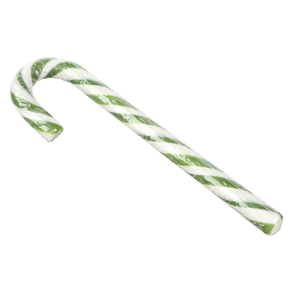 Карамельная трость новогодняя два вкуса: яблоко, клубника 15г, арт.№ 347-506