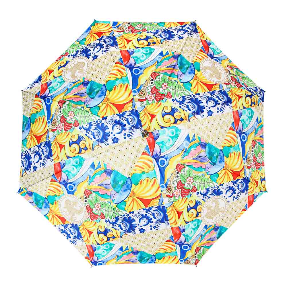 BY Зонт-трость "Золотое Кольцо", полиэстер, сплав, 70см, 8 спиц, арт.№ 302-333